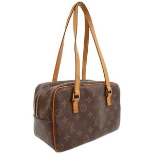 Louis Vuitton Shoulder Bag Monogram Cite Brown Leather